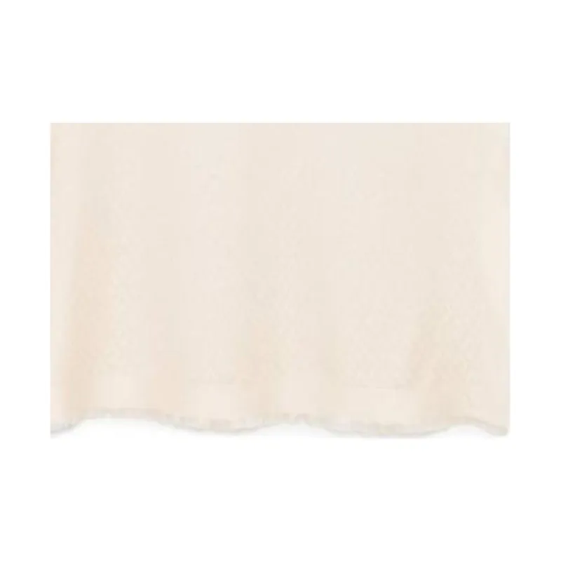 Valentino Silk Knit Scarves Women's White-1
