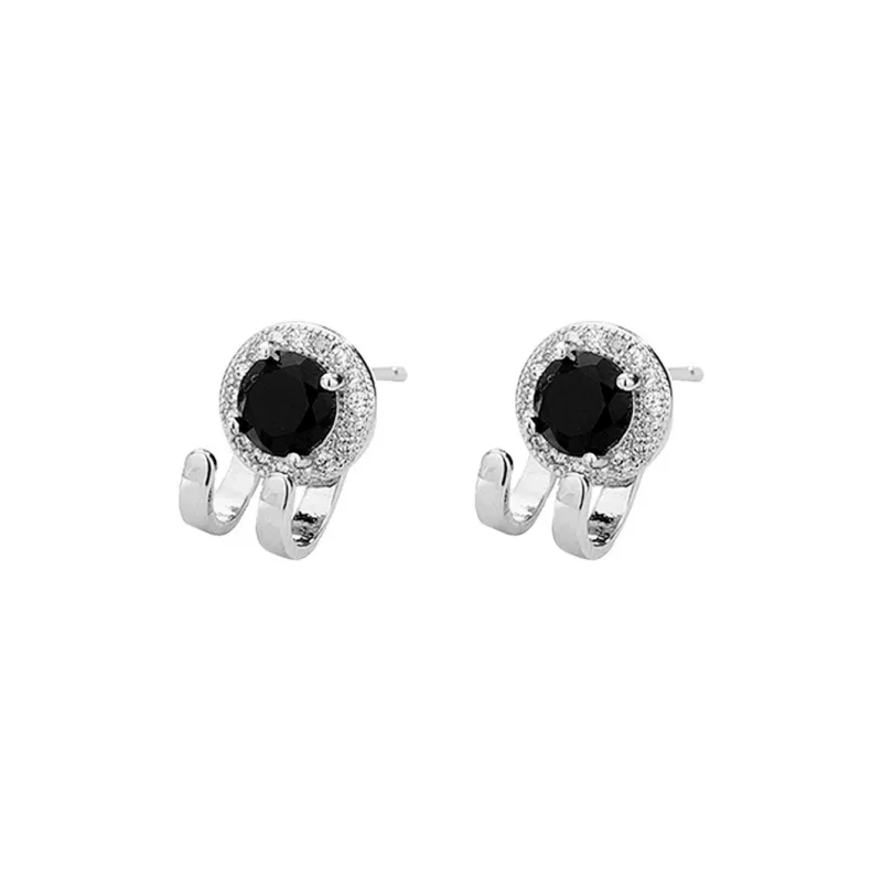 MIDNIGHT MOMENT Alloy Stud Earrings Women's-0