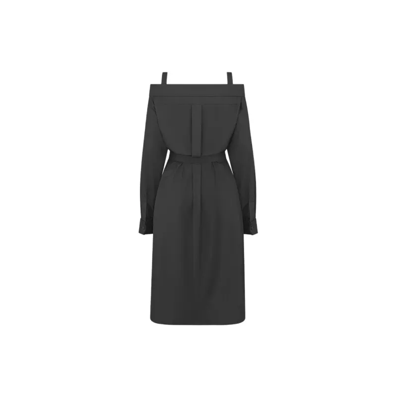 DIOR Long Sleeved Dress Women's Black-1