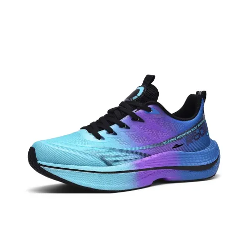 Kuding Running Shoes Men Low Top Lime Champion Cyan Stone Purple Black Asphalt Gray