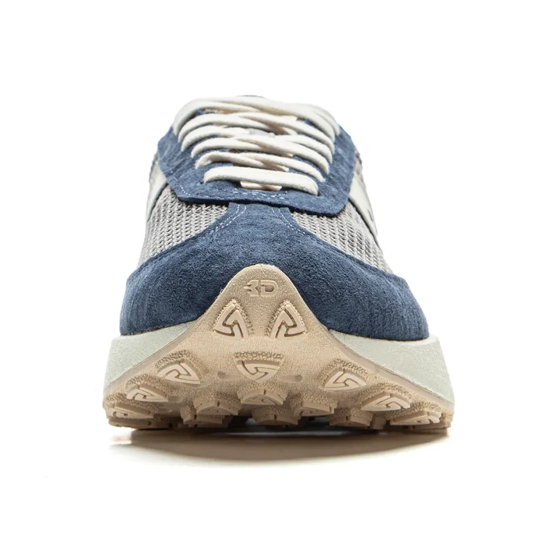 LiNing Wear Resistant Slip Resistant Coverage Low Top Casual Shoes Unisex Gray Blue-4