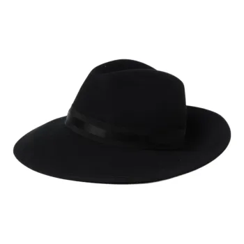 Borsalino Wool Felt Hats & Caps Women's Black