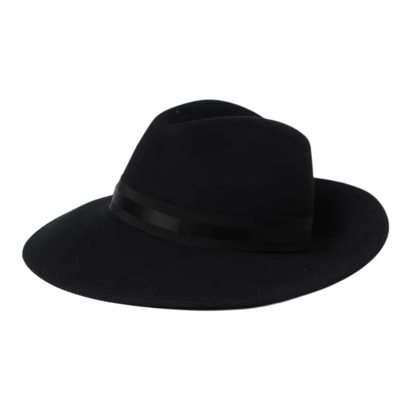 Borsalino Wool Felt Hats & Caps Women's Black-0