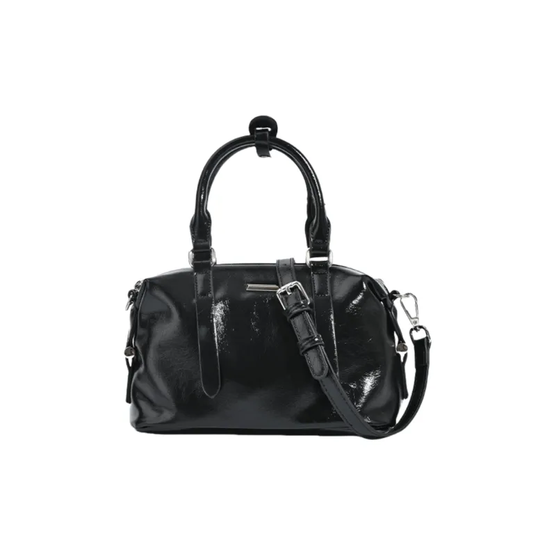 NOMK PU One Shoulder Handbag Regular Women's Coffee/Black-5