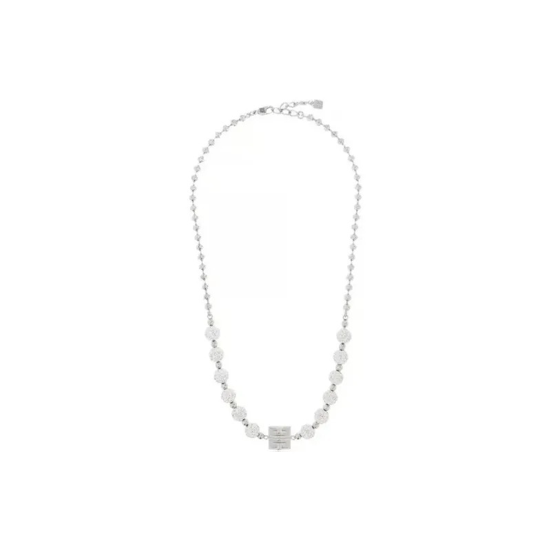 Givenchy 4G Embellished Logo Plaque Necklace-2