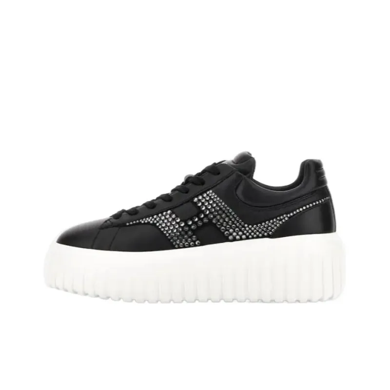 HOGAN H Stripes Embellished Lace Up Sneakers Women's-0