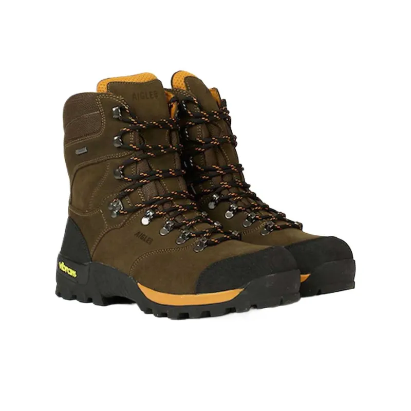 AIGLE Abrasion Resistant Short Outdoor Boots Men's Dark Umber-1