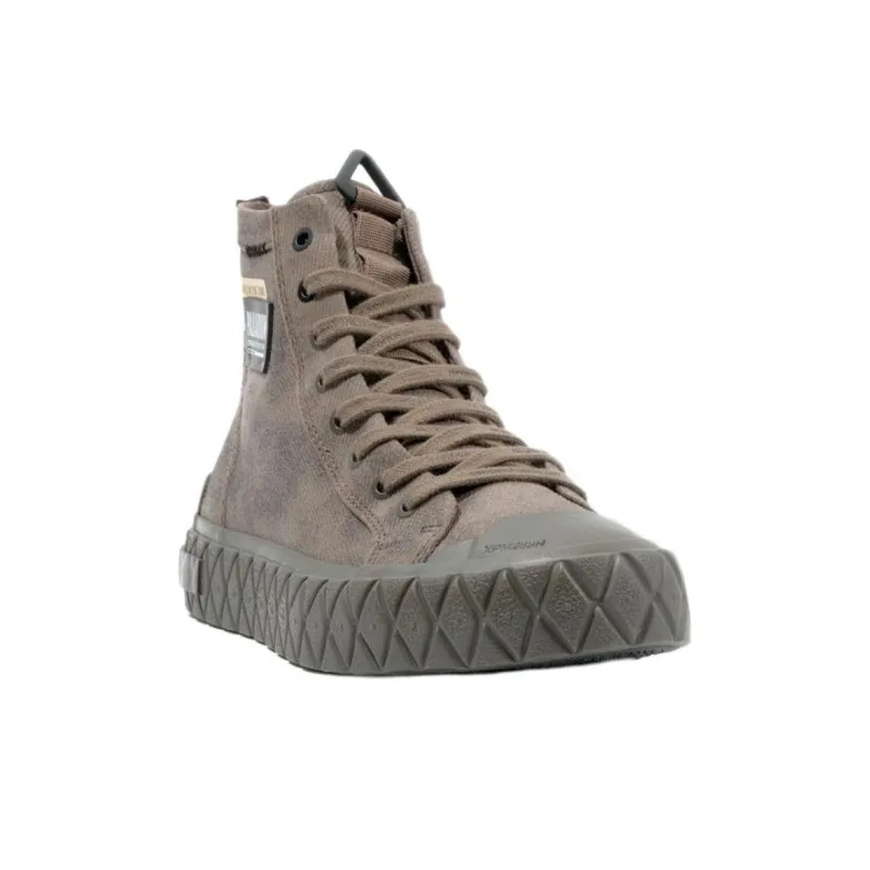 Palladium Palla Ace Anti Slip Wear Resistant High Top Skateboard Shoes Men's Brown-2