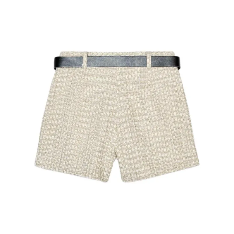 ZARA Casual Shorts Women's Nude/Beige-1