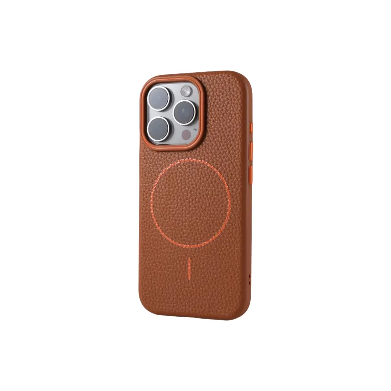 DEPA Litchi Grain Fine Loop Magnetic Phone Cases Compatible With Apple 11 16 Collection Minimalist-10