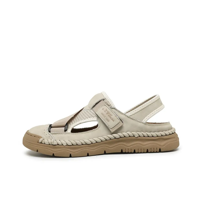 G.N.SHIJIA Black Gold Ox Collection Beach Sandals Men's-5