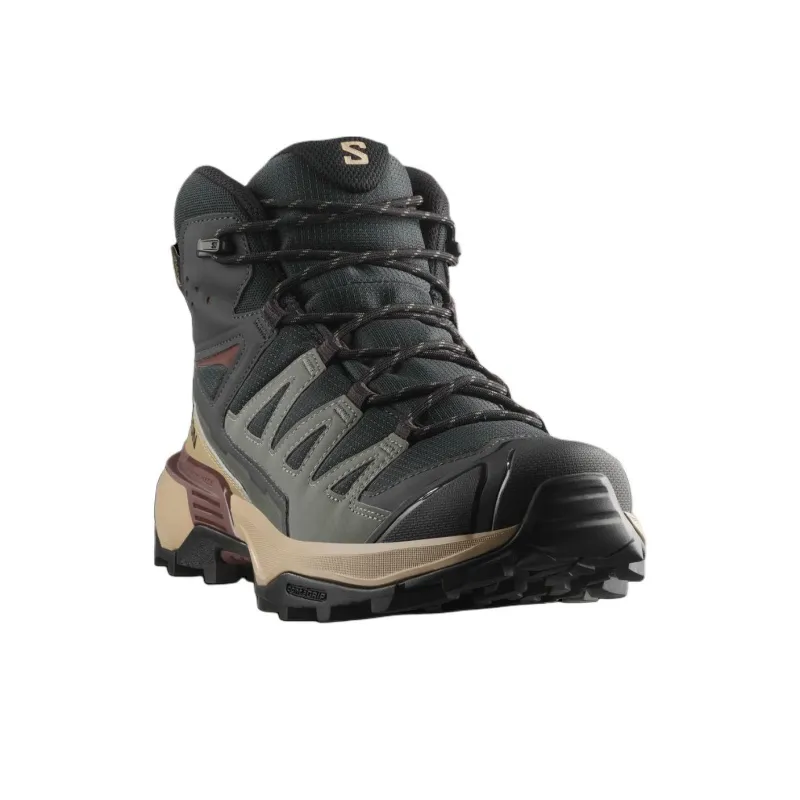 SALOMON X ULTRA 360 Anti Slip Wear Resistant Mid Top Hiking Shoes Men's Olive Green-2