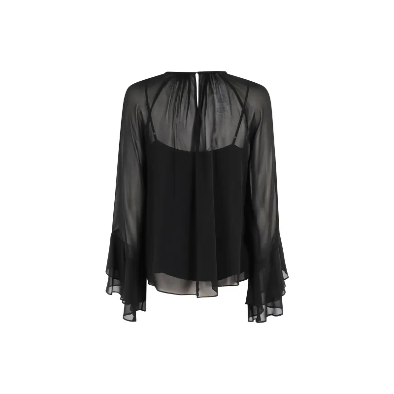 MaxMara Zeo Ruffle Detailed Crewneck Top-1