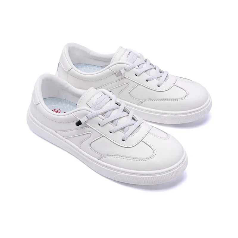 HUANQIU Abrasion Resistant Moisture Wicking Lightweight Low Top Casual Shoes Women's White-3