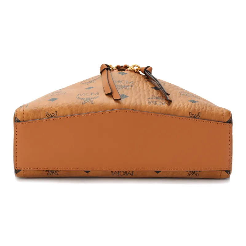 MCM Canvas Fanny Pack Trumpets Women's Cognac-3