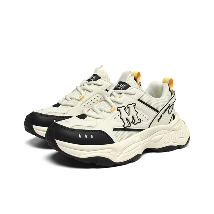 FAIRWHALE Wind Style Collection Cushioning Slip Resistant Low Top Chunky Sneakers Men's-2