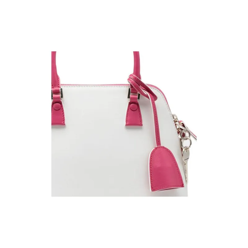 Maison Margiela Cow Leather Shoulder Bags Handbags Women's White-4