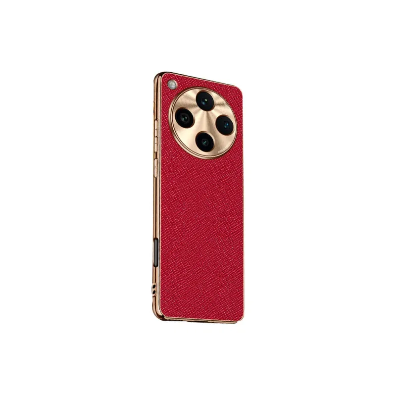 Povatine Leather Material Western Classic Cross Grain Phone Cases Compatibility With OPPO Find X8 Pro/Find X8-9