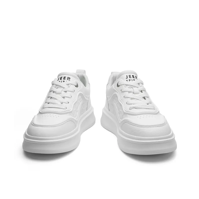 JEEP SPIRIT Skateboard Shoes Men Low Top Polar White-4