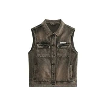 SANTASTIC Vests Men Vintage Yellow