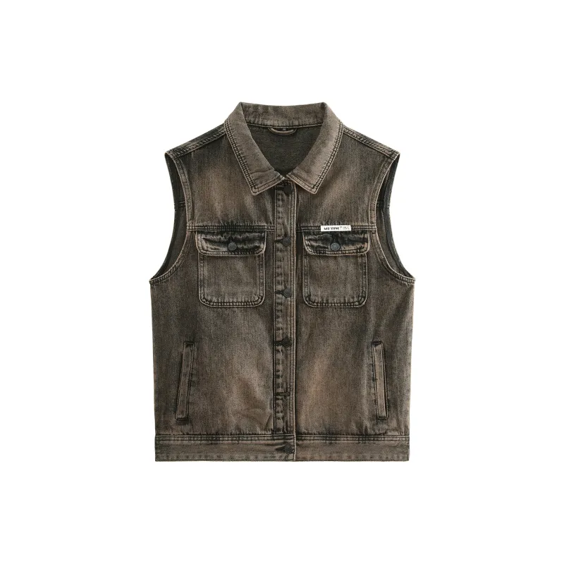 SANTASTIC Vests Men Vintage Yellow-0