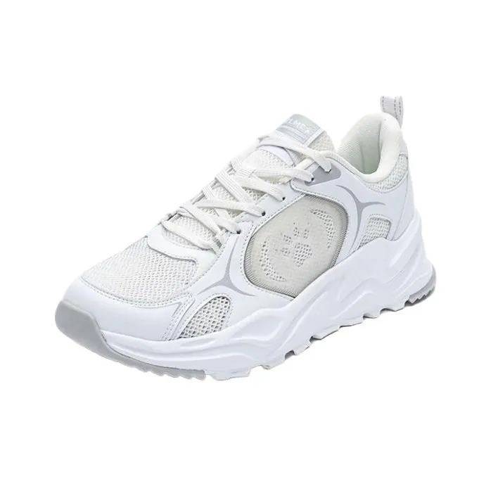 KELME Cushioning Breathable Lightweight Height Increasing Low-Top Chunky Sneakers Women's White-1