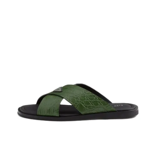 PRADA Slide Slippers Men's Green