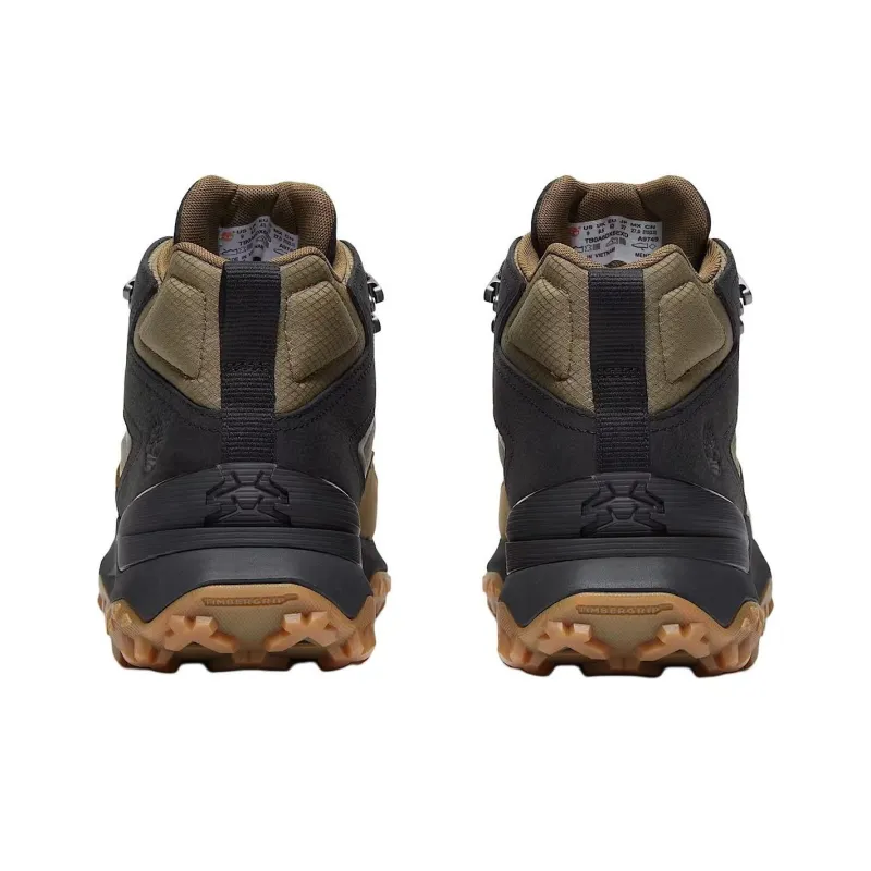 Timberland Motion Anti Slip Wear Resistant Mid Top Hiking Shoes Men's Black-4