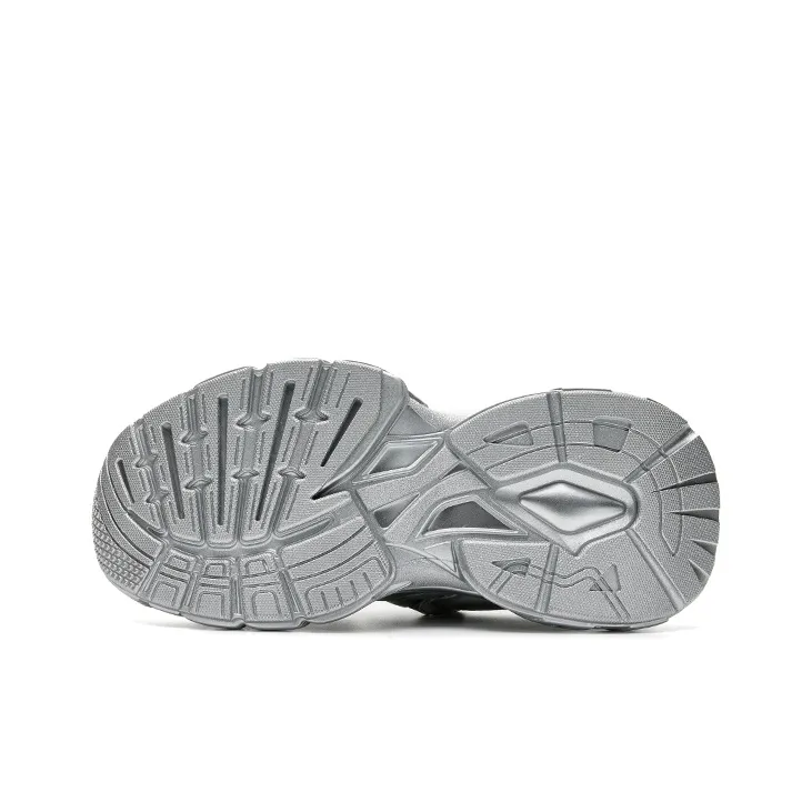 HR Low-Top Chunky Sneakers Women's Silver-4