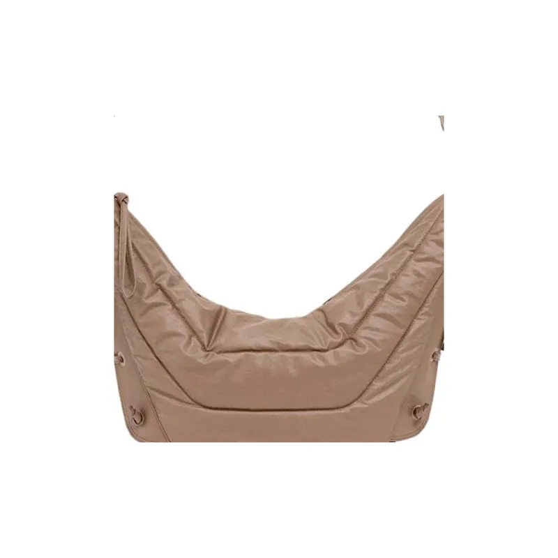 Lemaire Cotton Croissant Bag Handbag Shoulder Bag Medium Size Unisex Brown-4