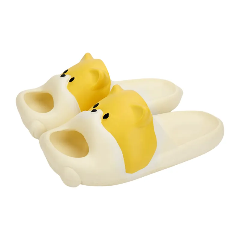 TLIT Summer Cute Cartoon Home Slip Resistant Soft Sole EVA Couple Slippers-3