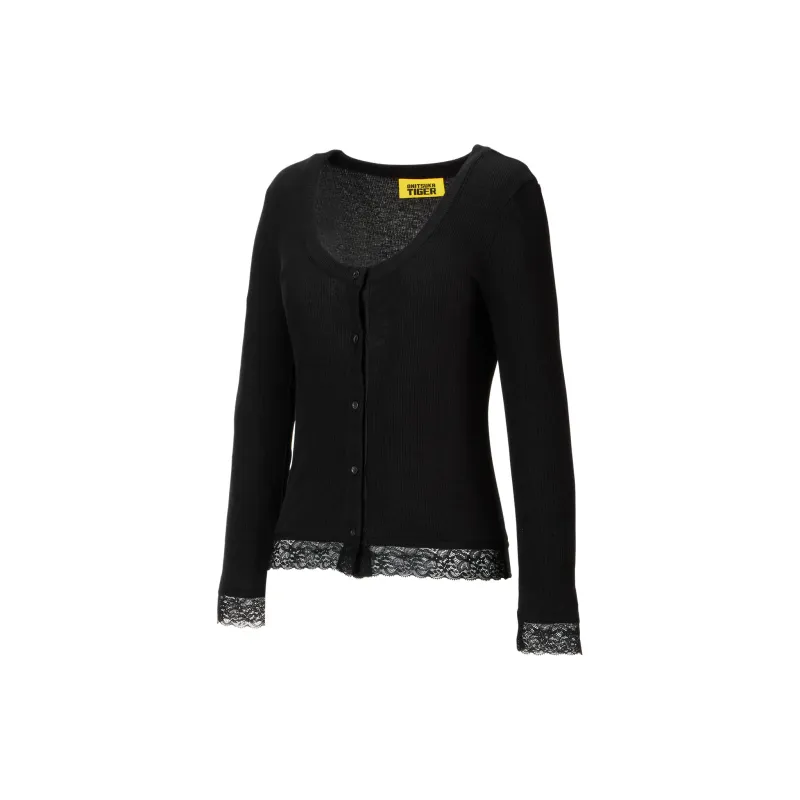 Onitsuka Tiger SS25 WS CARDIGAN Knitwear Women's Black-2