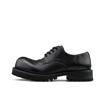 HANQIAORIJI Black Blood Series Wear Resistant Height Increasing Low Top Casual Shoes Unisex Bordeaux Red