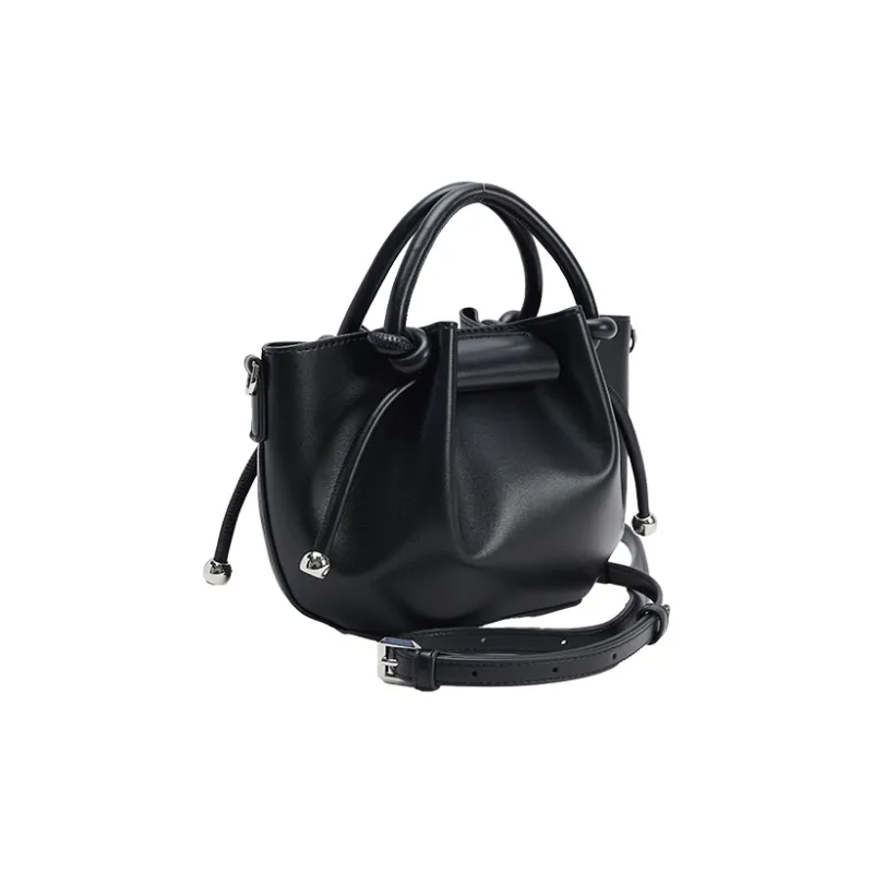 URBAN REVIVO Artificial Leather Handbag, Shoulder Bag, Crossbody Bag Trumpets Women's Raw White/Sky Blue/Black-7