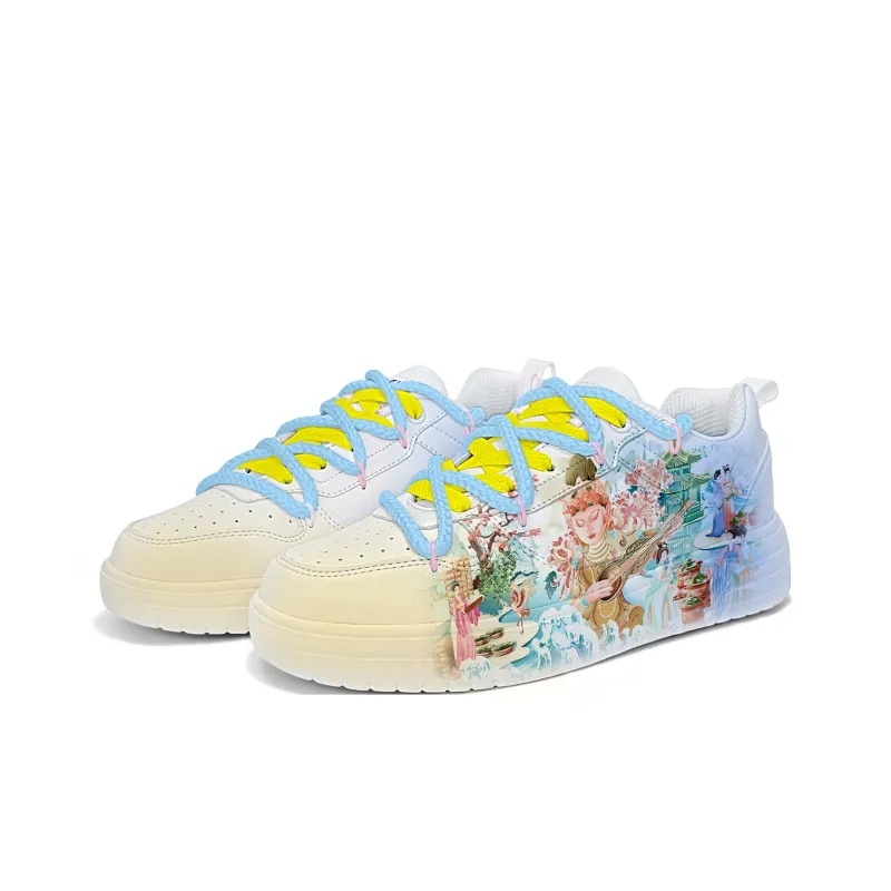 Cold Cicadas Yesterday Slip-Resistant Cushioning Balance Lightweight Breathable Low-Top Skateboard Shoes Unisex-1