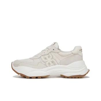 SAM EDELMAN Height Increasing Abrasion Resistant Slip Resistant Low Top Chunky Sneakers Women's Ecru