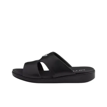 PRADA Rubber Sole Slide Slippers Men's Black