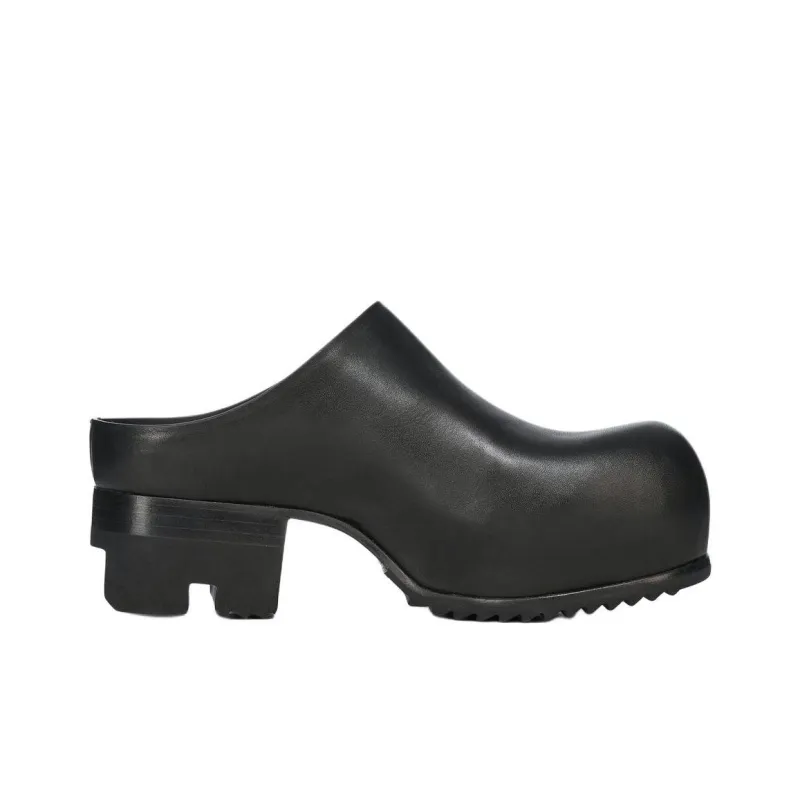 RICK OWENS/RO Closed Toe Slippers 5cm Women's Black-1
