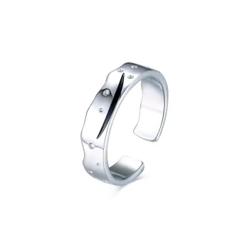 CENTURY&KINDLE S925 Silver Rings Unisex