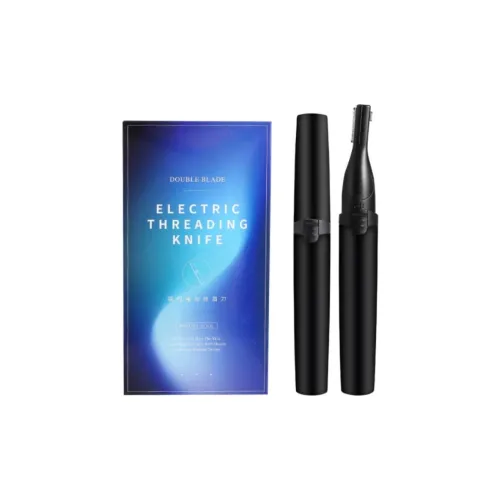 NKMA Black Upgraded Electric Dual Head Eyebrow Razor Convenient Portable