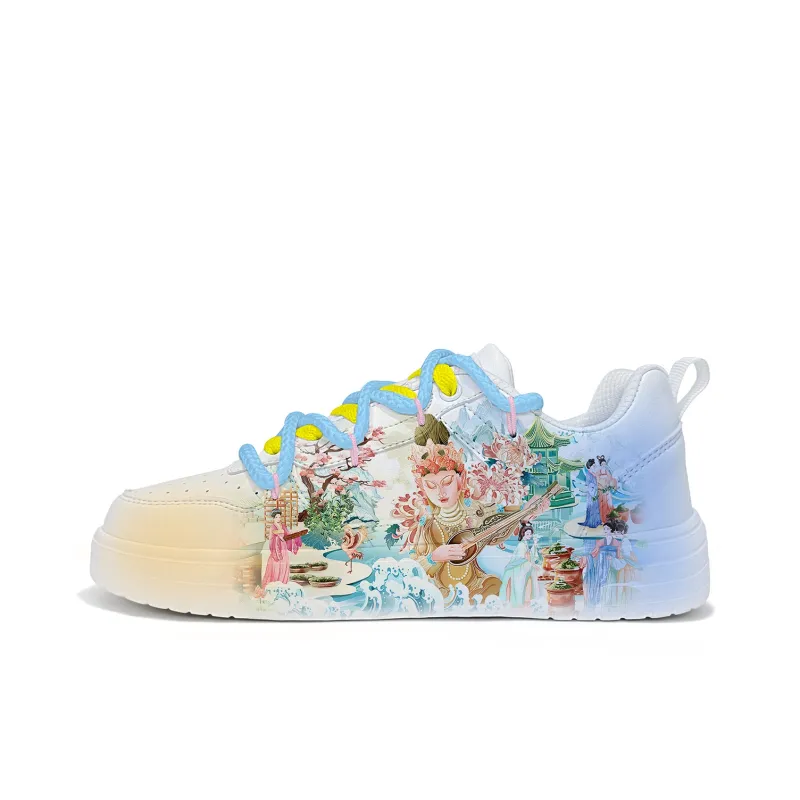 Cold Cicadas Yesterday Slip-Resistant Cushioning Balance Lightweight Breathable Low-Top Skateboard Shoes Unisex-0