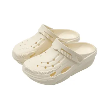 Foot Recreation Men's Summer Clogs, Outdoor Platform Slip Resistant, Squashy And Bouncy Feeling, Beach Slippers Shoes