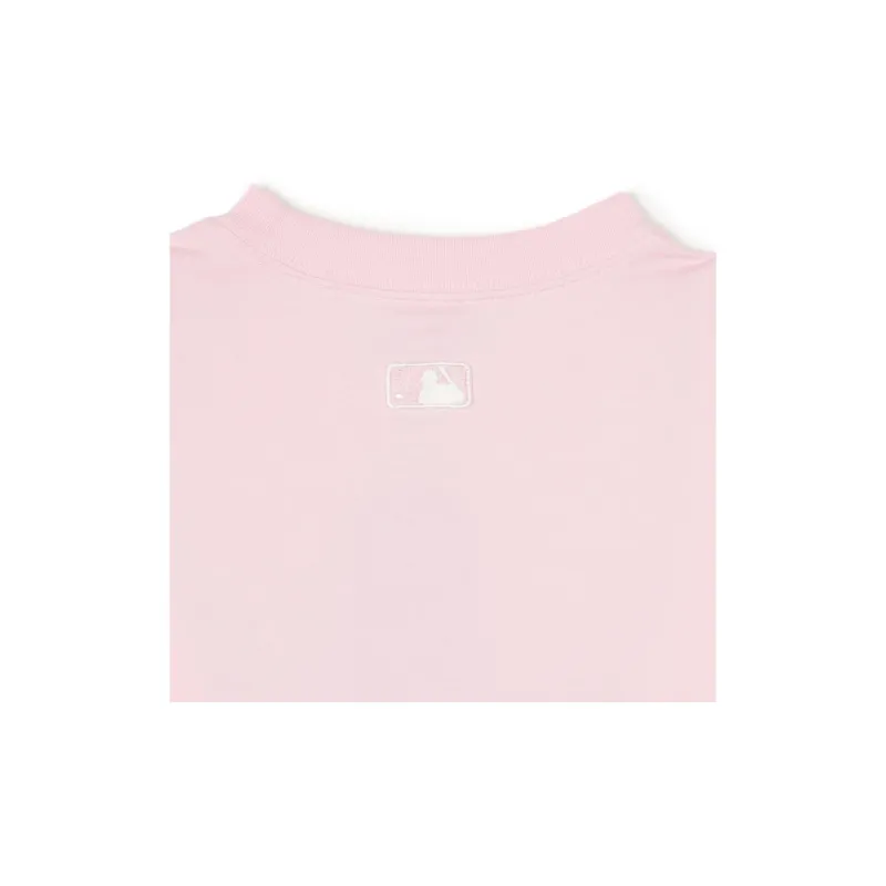 MLB Drop Shoulder Sleeve T-Shirt Unisex Pink-3