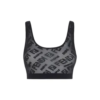 FENDI X Skims Hosiery Bralette Black