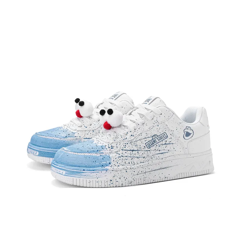 SESAME STREET Thermal Slip Resistant, Abrasion Resistant, Balance Height Increasing Low Top Skateboard Shoes Unisex-71