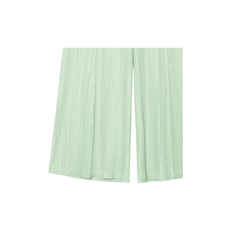 PLEATS PLEASE ISSEY MIYAKE SS24 Casual Pants Women's Light Green-7