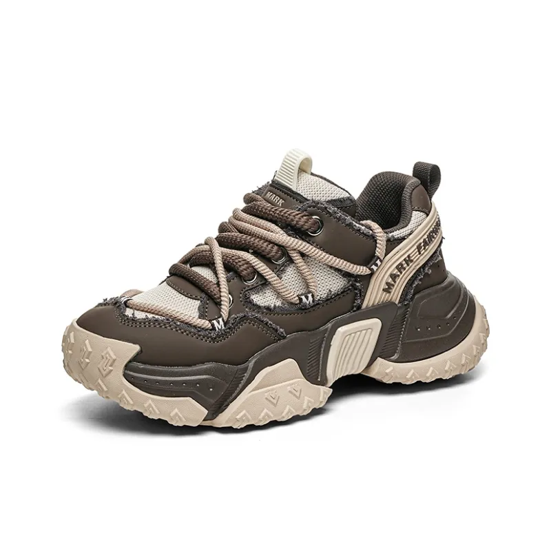 FAIRWHALE Anti Slip And Wear Resistant Height Increasing Low Top Chunky Sneakers Men's-6