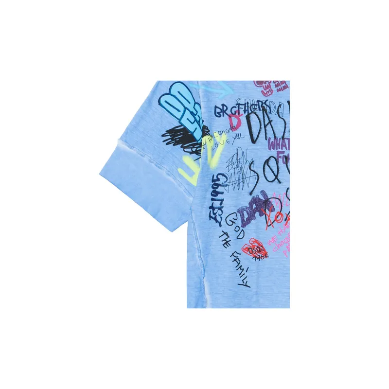 DSQUARED 2 T Shirts Men Blue-6