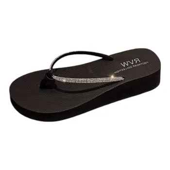 YUZHAOLIN Slippers Women's Summer Fashion Platform Flip Flops Home Slippers Indoor