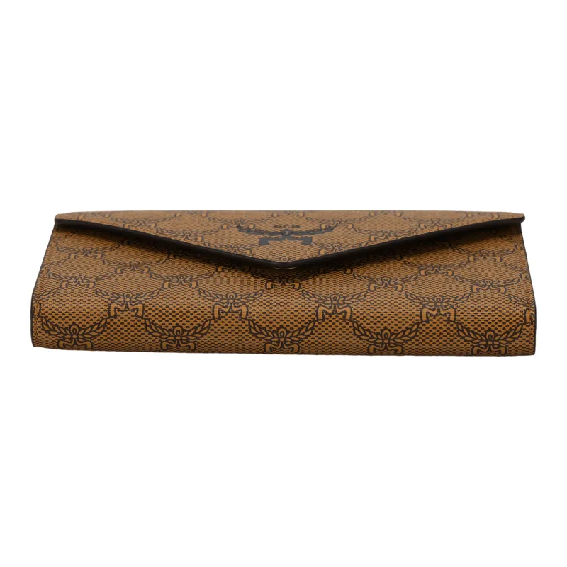 MCM Canvas Crossbody Bags Wallets Large Size Women's Cognac-3